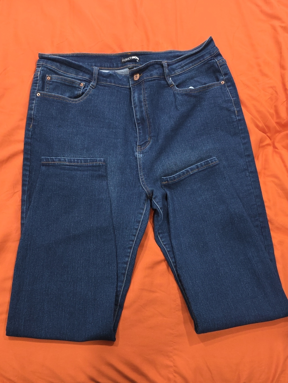 Fashion Nova Women's Dark Blue Skinny Jeans